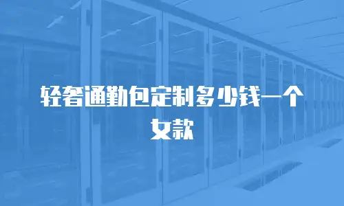 轻奢通勤包定制多少钱一个女款