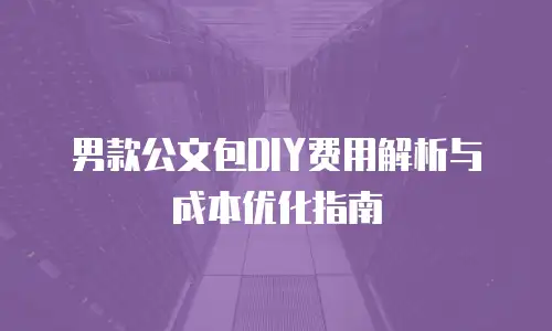 男款公文包DIY费用解析与成本优化指南