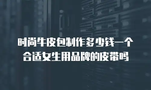 时尚牛皮包制作多少钱一个合适女生用品牌的皮带吗