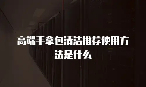 高端手拿包清洁推荐使用方法是什么