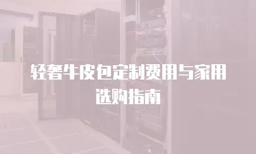 轻奢牛皮包定制费用与家用选购指南