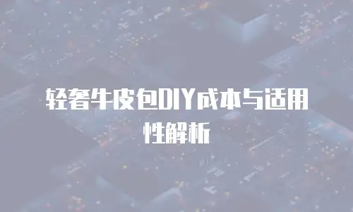 轻奢牛皮包DIY成本与适用性解析