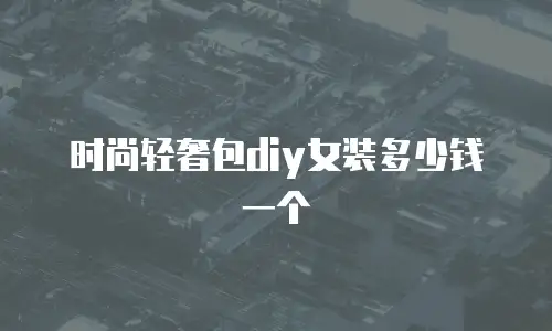 时尚轻奢包diy女装多少钱一个
