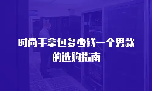 时尚手拿包多少钱一个男款的选购指南