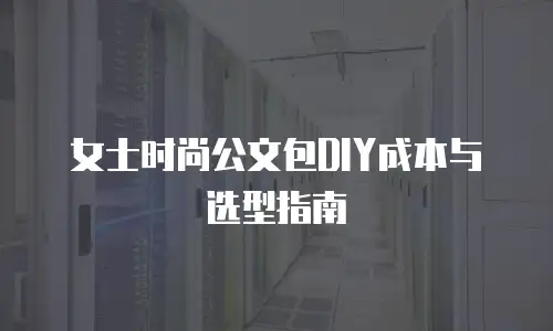 女士时尚公文包DIY成本与选型指南