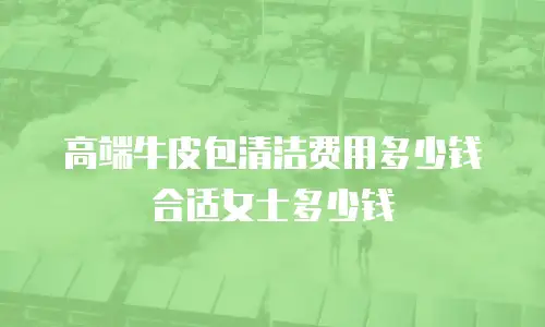高端牛皮包清洁费用多少钱合适女士多少钱
