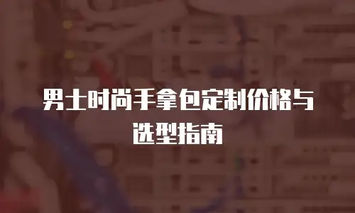 男士时尚手拿包定制价格与选型指南