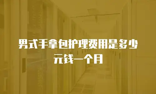 男式手拿包护理费用是多少元钱一个月