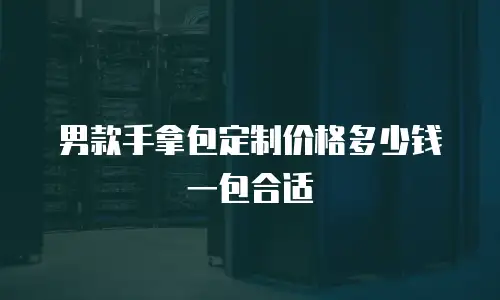 男款手拿包定制价格多少钱一包合适