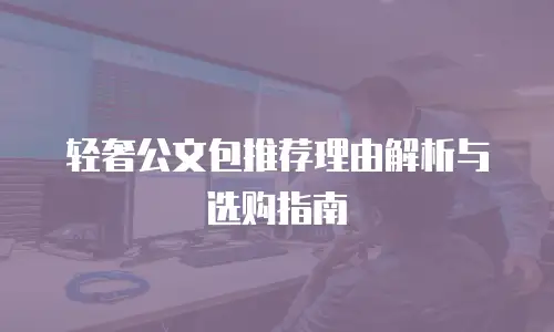 轻奢公文包推荐理由解析与选购指南