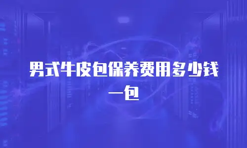 男式牛皮包保养费用多少钱一包