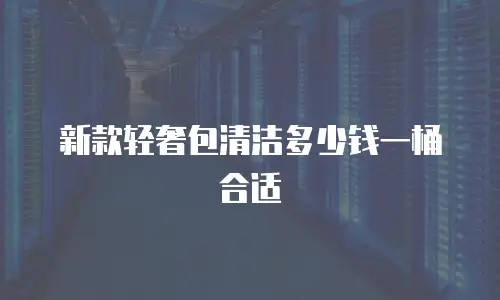 新款轻奢包清洁多少钱一桶合适