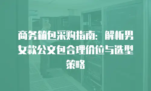 商务箱包采购指南：解析男女款公文包合理价位与选型策略