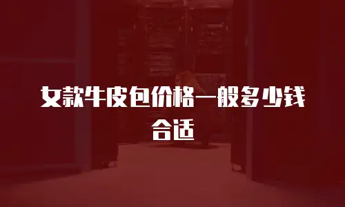 女款牛皮包价格一般多少钱合适