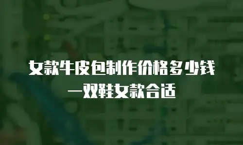 女款牛皮包制作价格多少钱一双鞋女款合适