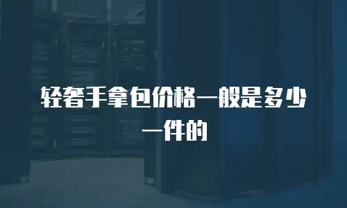 轻奢手拿包价格一般是多少一件的