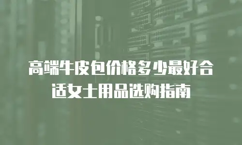 高端牛皮包价格多少最好合适女士用品选购指南