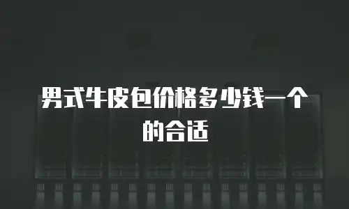 男式牛皮包价格多少钱一个的合适