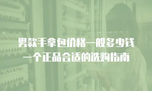 男款手拿包价格一般多少钱一个正品合适的选购指南