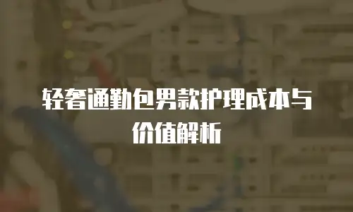 轻奢通勤包男款护理成本与价值解析