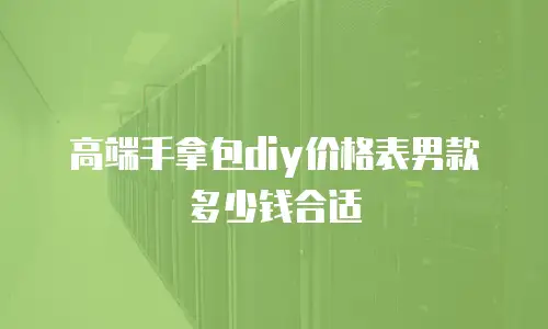 高端手拿包diy价格表男款多少钱合适