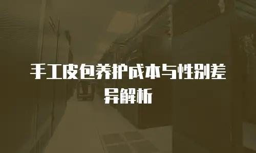 手工皮包养护成本与性别差异解析