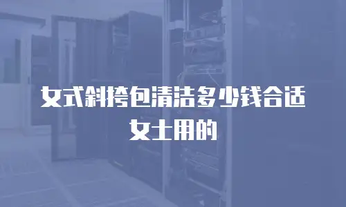 女式斜挎包清洁多少钱合适女士用的