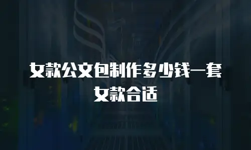 女款公文包制作多少钱一套女款合适