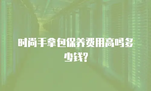 时尚手拿包保养费用高吗多少钱?