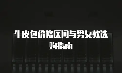 牛皮包价格区间与男女款选购指南
