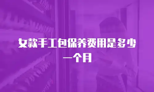 女款手工包保养费用是多少一个月