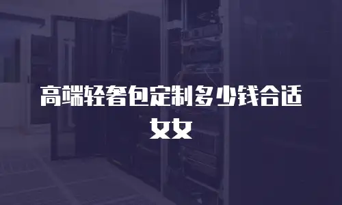 高端轻奢包定制多少钱合适女女