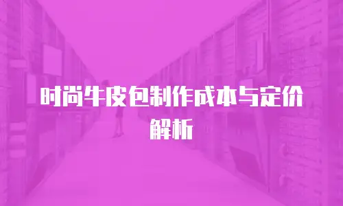 时尚牛皮包制作成本与定价解析