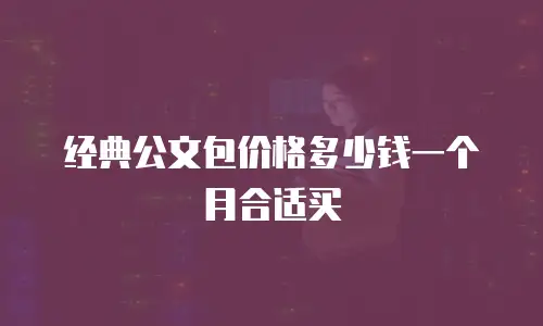 经典公文包价格多少钱一个月合适买
