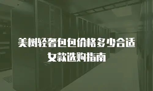 美树轻奢包包价格多少合适女款选购指南