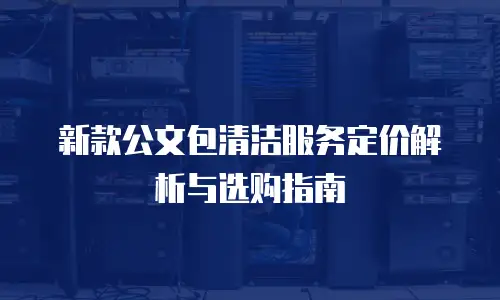 新款公文包清洁服务定价解析与选购指南