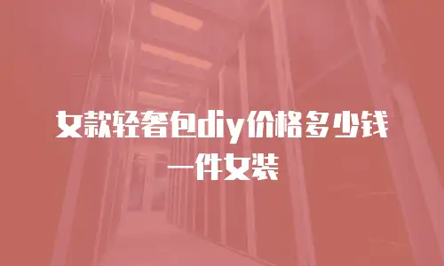 女款轻奢包diy价格多少钱一件女装