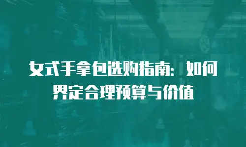 女式手拿包选购指南：如何界定合理预算与价值