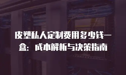 皮塑私人定制费用多少钱一盒：成本解析与决策指南
