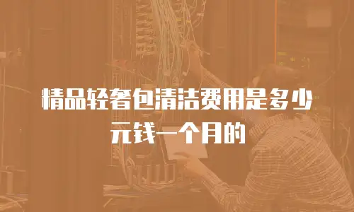 精品轻奢包清洁费用是多少元钱一个月的
