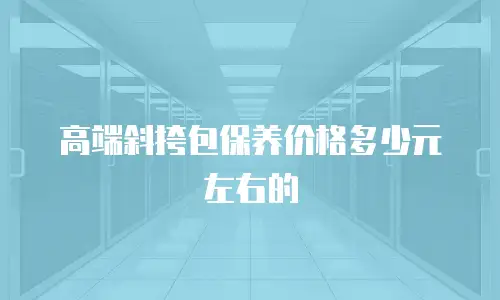 高端斜挎包保养价格多少元左右的