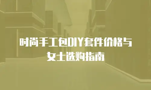 时尚手工包DIY套件价格与女士选购指南