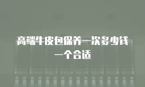 高端牛皮包保养一次多少钱一个合适