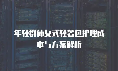年轻群体女式轻奢包护理成本与方案解析