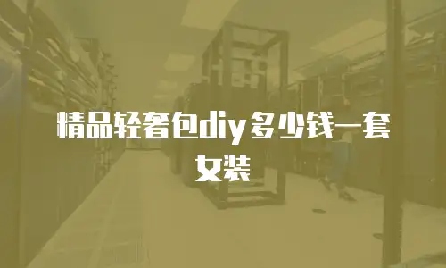 精品轻奢包diy多少钱一套女装