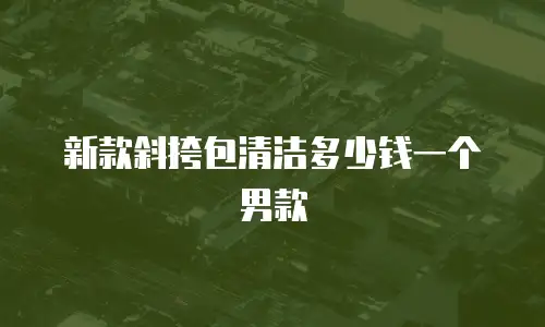 新款斜挎包清洁多少钱一个男款