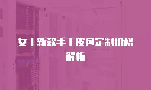 女士新款手工皮包定制价格解析