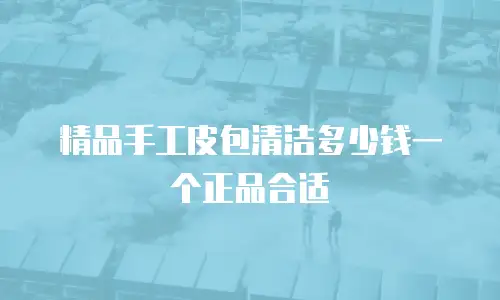 精品手工皮包清洁多少钱一个正品合适
