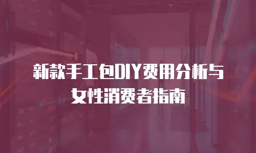新款手工包DIY费用分析与女性消费者指南