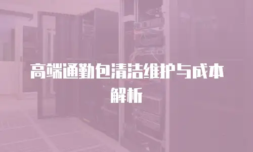 高端通勤包清洁维护与成本解析
